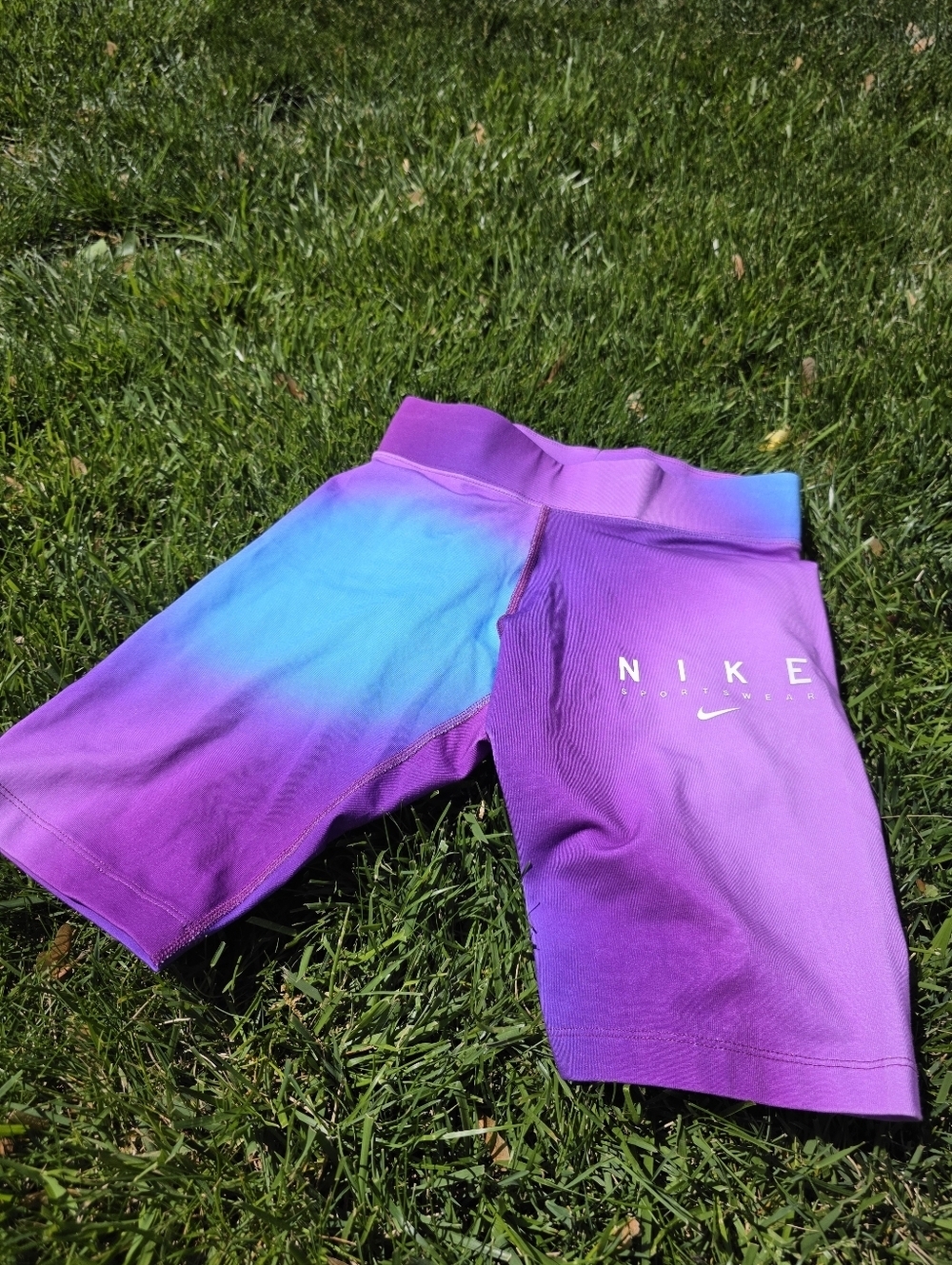 Nike Womens' Purple Ombre Athletic Shorts